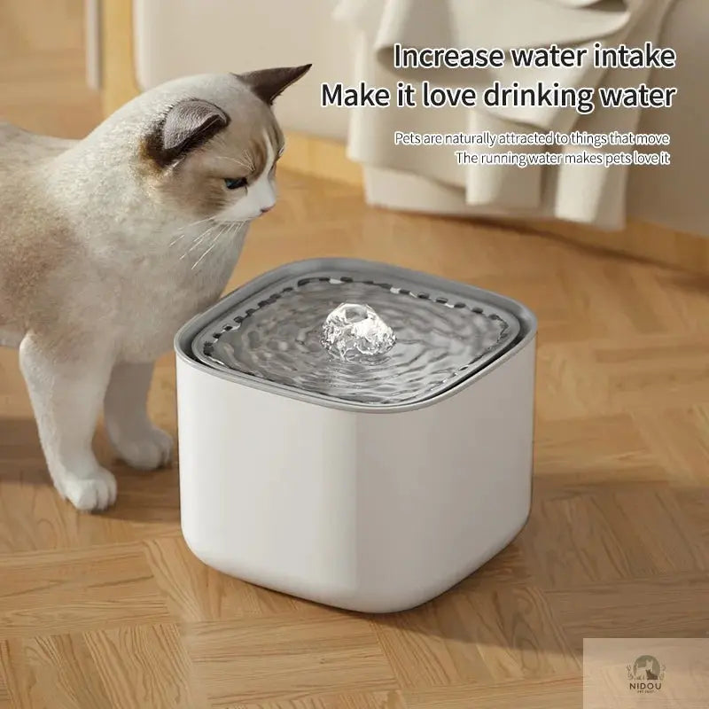 3L Cat Water Fountain Auto Recirculate Filter Large Capacity Filtring Cat Water Drinker USB Electric Mute Cats Water Dispenser NIDOU - Accessoires/ Produits amis4pattes