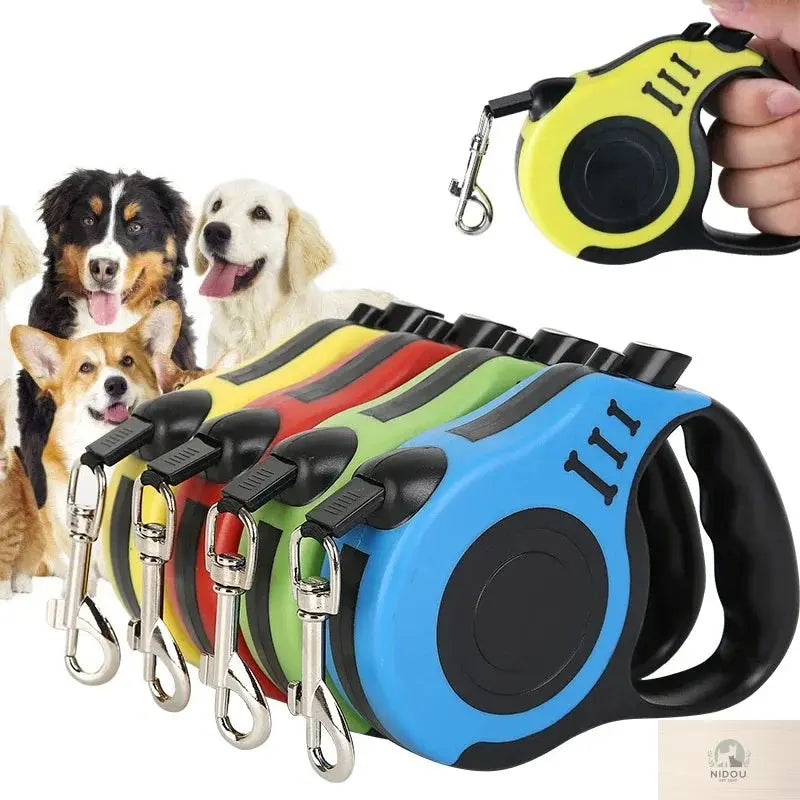 3M/5M Retractable Dog Leash Automatic Flexible Dog Puppy Cat Traction Rope Belt Dog Leash for Small Medium Dogs Pet Products NIDOU - Accessoires/ Produits amis4pattes