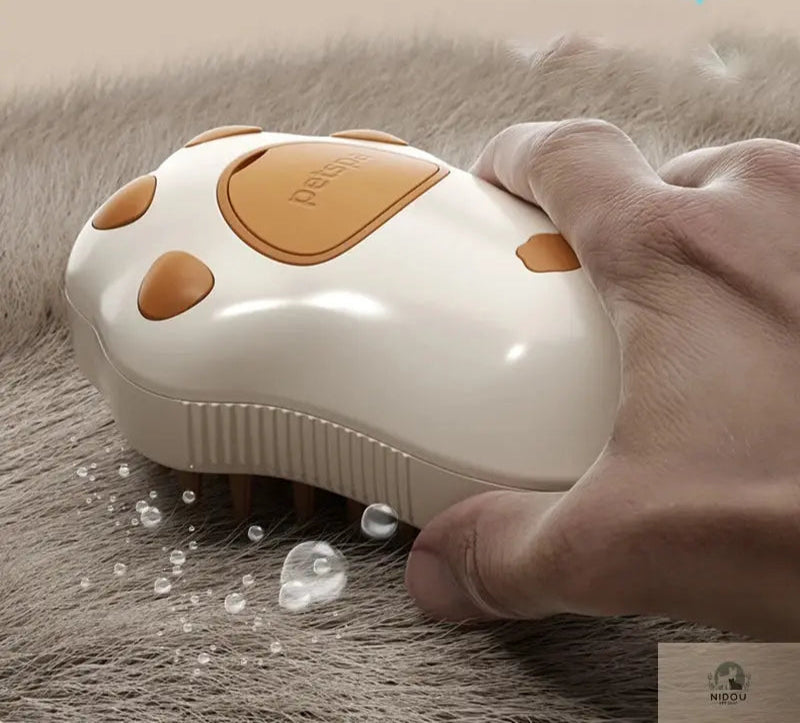 Brosse à vapeur 3 en 1 pour chien et chat - NIDOU