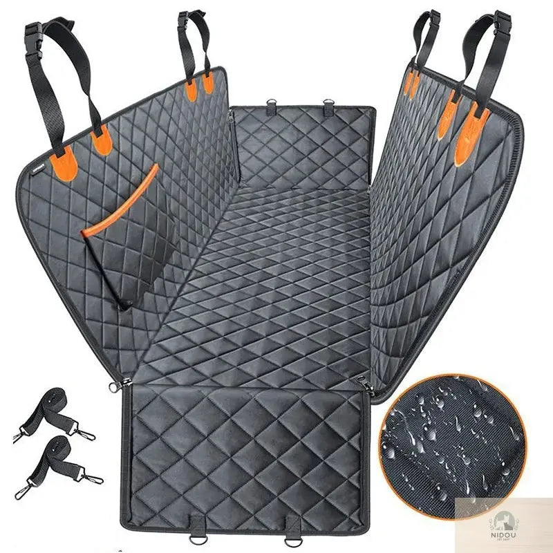Dog Car Seat Cover Waterproof Pet Dog Carriers Travel Mat Hammock For Small Medium Large Dogs Car Rear Back Seat Safety Pad NIDOU - Accessoires/ Produits amis4pattes