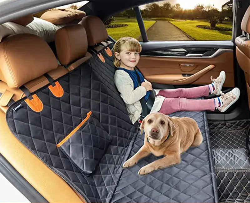 Dog Car Seat Cover Waterproof Pet Dog Carriers Travel Mat Hammock For Small Medium Large Dogs Car Rear Back Seat Safety Pad NIDOU - Accessoires/ Produits amis4pattes