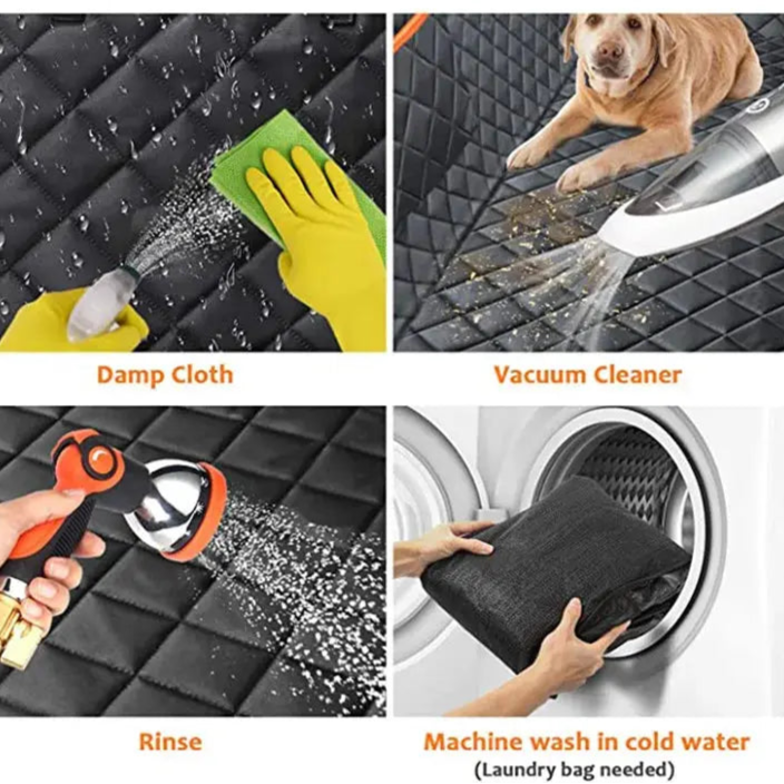 Dog Car Seat Cover Waterproof Pet Dog Carriers Travel Mat Hammock For Small Medium Large Dogs Car Rear Back Seat Safety Pad NIDOU - Accessoires/ Produits amis4pattes
