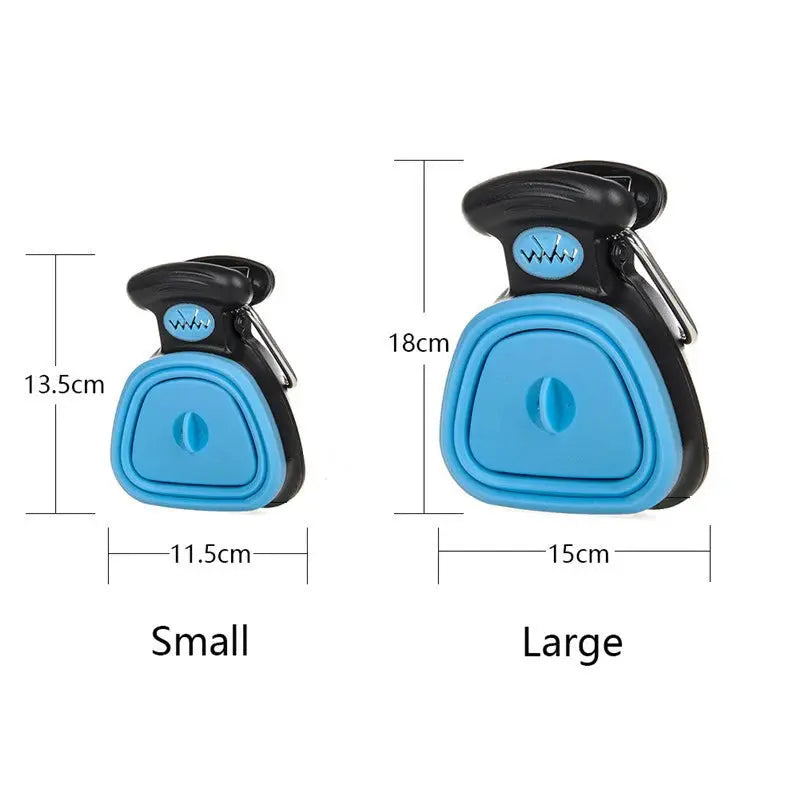 Dog Pet Travel Foldable Pooper Scooper With 1 Roll Decomposable bags Poop Scoop Clean Pick Up Excreta Cleaner NIDOU - Accessoires/ Produits amis4pattes