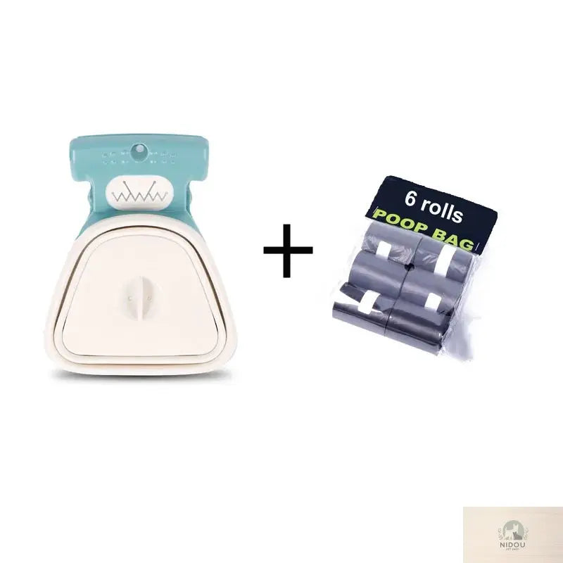 Dog Pet Travel Foldable Pooper Scooper With 1 Roll Decomposable bags Poop Scoop Clean Pick Up Excreta Cleaner NIDOU - Accessoires/ Produits amis4pattes