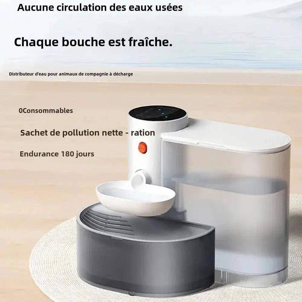 Dog and Cat Water Dispenser, Pet Water Dispenser, Dumping Cat Water Dispenser, Running Water Charging Automatic Water Feeder NIDOU - Accessoires/ Produits amis4pattes