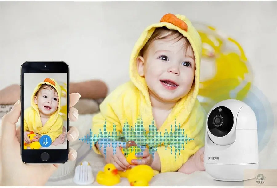 Fuers 4K 8MP IP Camera Tuya Smart Home Indoor WiFi Wireless Surveillance Camera Automatic Tracking CCTV Security Baby Monitor NIDOU - Accessoires/ Produits amis4pattes