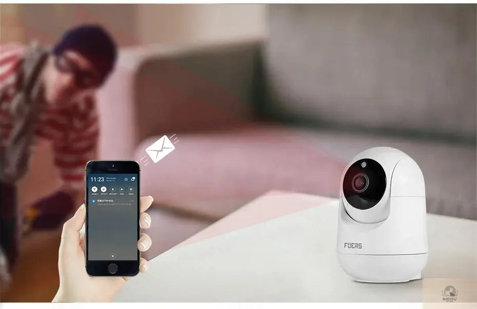 Fuers 4K 8MP IP Camera Tuya Smart Home Indoor WiFi Wireless Surveillance Camera Automatic Tracking CCTV Security Baby Monitor NIDOU - Accessoires/ Produits amis4pattes