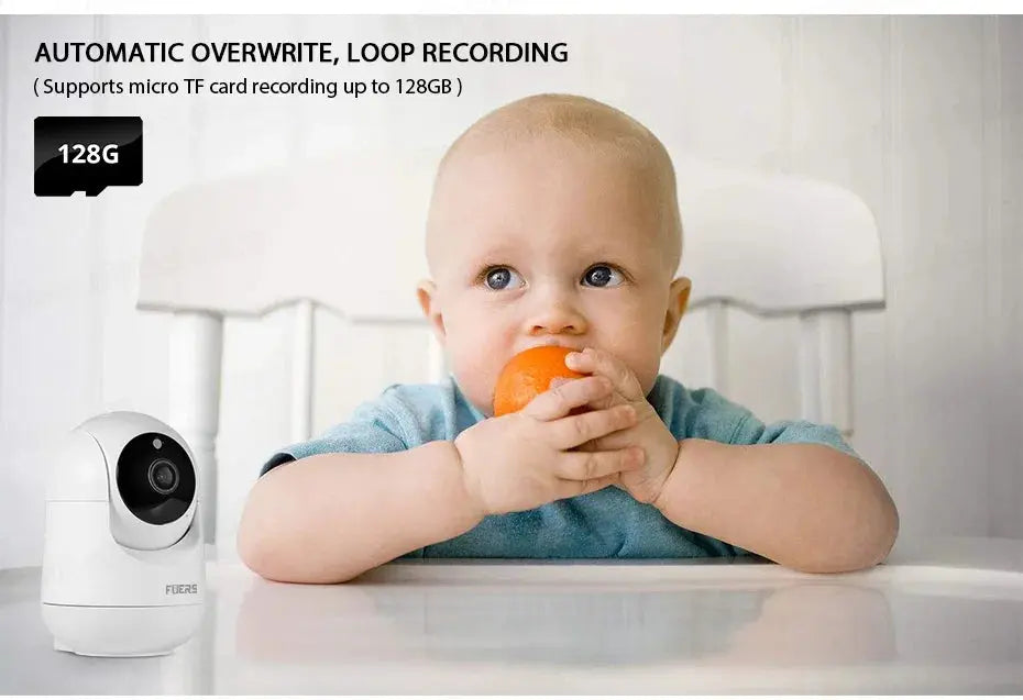 Fuers 4K 8MP IP Camera Tuya Smart Home Indoor WiFi Wireless Surveillance Camera Automatic Tracking CCTV Security Baby Monitor NIDOU - Accessoires/ Produits amis4pattes