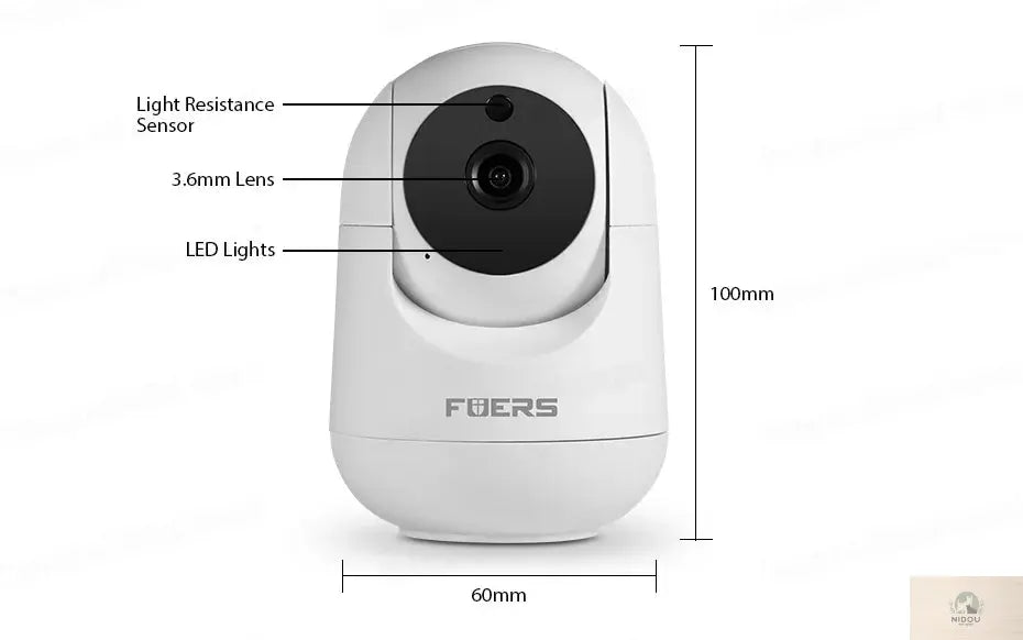 Fuers 4K 8MP IP Camera Tuya Smart Home Indoor WiFi Wireless Surveillance Camera Automatic Tracking CCTV Security Baby Monitor NIDOU - Accessoires/ Produits amis4pattes