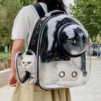 Pet Cat Carrying Bag Space Pet Backpacks Breathable Portable Transparent Backpack Puppy Dog Transport Carrier Space Capsule Bags NIDOU - Accessoires/ Produits amis4pattes