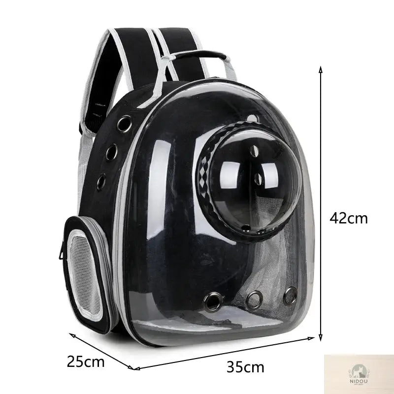 Pet Cat Carrying Bag Space Pet Backpacks Breathable Portable Transparent Backpack Puppy Dog Transport Carrier Space Capsule Bags NIDOU - Accessoires/ Produits amis4pattes