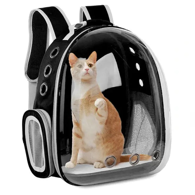 Pet Cat Carrying Bag Space Pet Backpacks Breathable Portable Transparent Backpack Puppy Dog Transport Carrier Space Capsule Bags NIDOU - Accessoires/ Produits amis4pattes