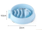 Pet Cat Dog Slow Food Bowl Fat Help Healthy Round Anti-choking Thickened And Non-slip Multiple Colors Shapes NIDOU - Accessoires/ Produits amis4pattes
