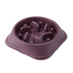 Pet Cat Dog Slow Food Bowl Fat Help Healthy Round Anti-choking Thickened And Non-slip Multiple Colors Shapes NIDOU - Accessoires/ Produits amis4pattes
