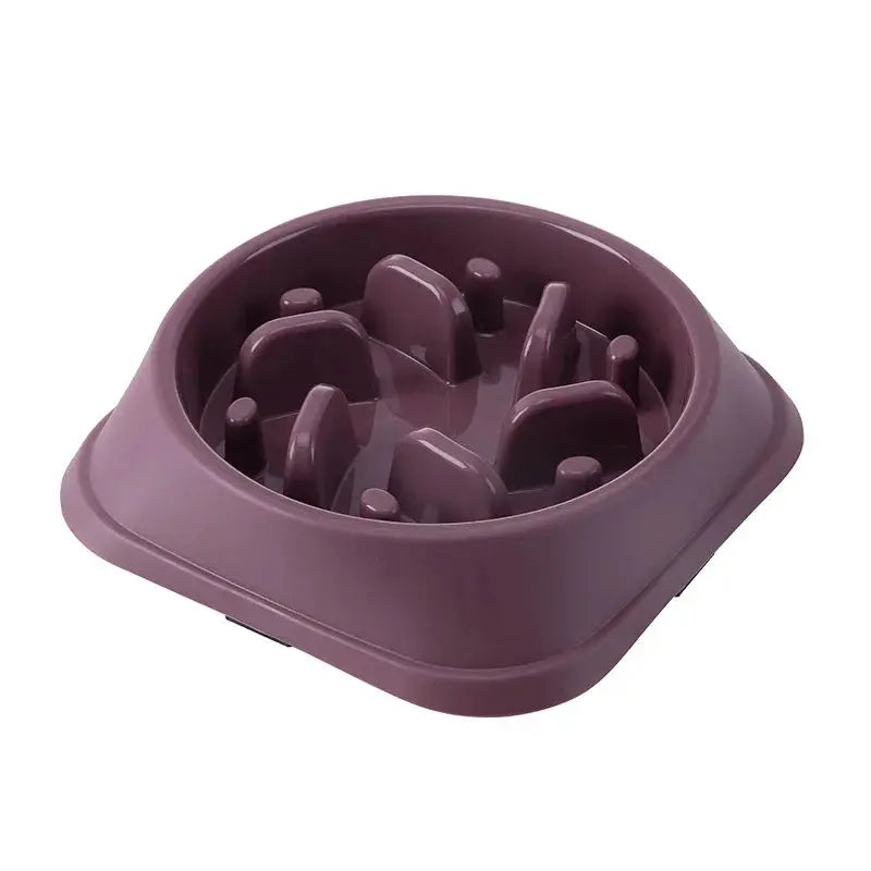 Pet Cat Dog Slow Food Bowl Fat Help Healthy Round Anti-choking Thickened And Non-slip Multiple Colors Shapes NIDOU - Accessoires/ Produits amis4pattes