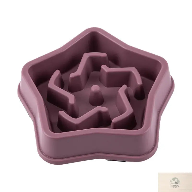 Pet Cat Dog Slow Food Bowl Fat Help Healthy Round Anti-choking Thickened And Non-slip Multiple Colors Shapes NIDOU - Accessoires/ Produits amis4pattes