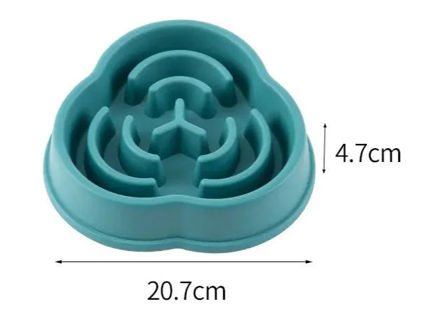 Pet Cat Dog Slow Food Bowl Fat Help Healthy Round Anti-choking Thickened And Non-slip Multiple Colors Shapes NIDOU - Accessoires/ Produits amis4pattes