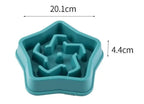 Pet Cat Dog Slow Food Bowl Fat Help Healthy Round Anti-choking Thickened And Non-slip Multiple Colors Shapes NIDOU - Accessoires/ Produits amis4pattes