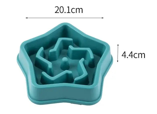 Pet Cat Dog Slow Food Bowl Fat Help Healthy Round Anti-choking Thickened And Non-slip Multiple Colors Shapes NIDOU - Accessoires/ Produits amis4pattes