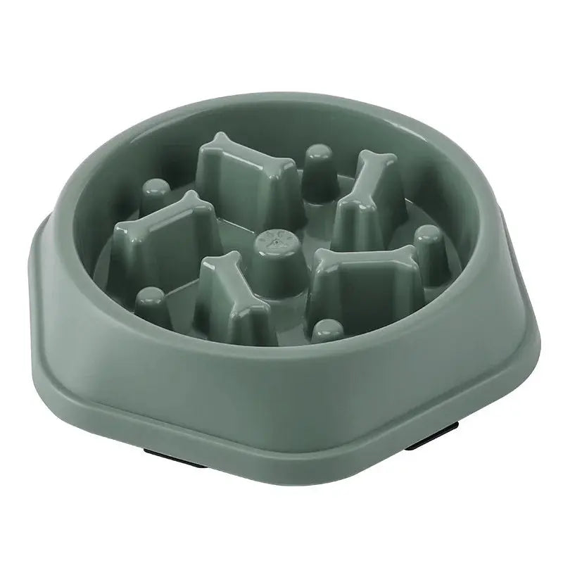 Pet Cat Dog Slow Food Bowl Fat Help Healthy Round Anti-choking Thickened And Non-slip Multiple Colors Shapes NIDOU - Accessoires/ Produits amis4pattes