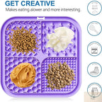 Pet Licking Mat Silicone Pet Food Suction Cup Licking Mat Slow Feeding Mat Anti-choking Slow Food Basin NIDOU - Accessoires/ Produits amis4pattes