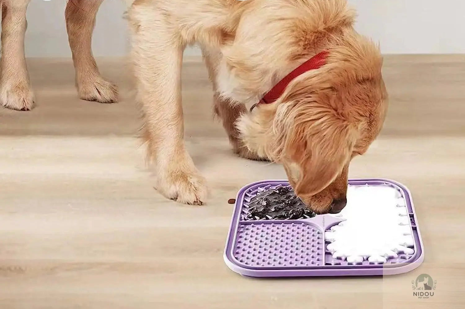 Pet Licking Mat Silicone Pet Food Suction Cup Licking Mat Slow Feeding Mat Anti-choking Slow Food Basin NIDOU - Accessoires/ Produits amis4pattes