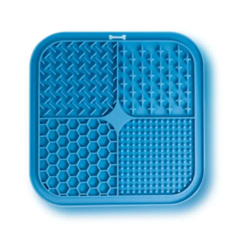 Pet Licking Mat Silicone Pet Food Suction Cup Licking Mat Slow Feeding Mat Anti-choking Slow Food Basin NIDOU - Accessoires/ Produits amis4pattes