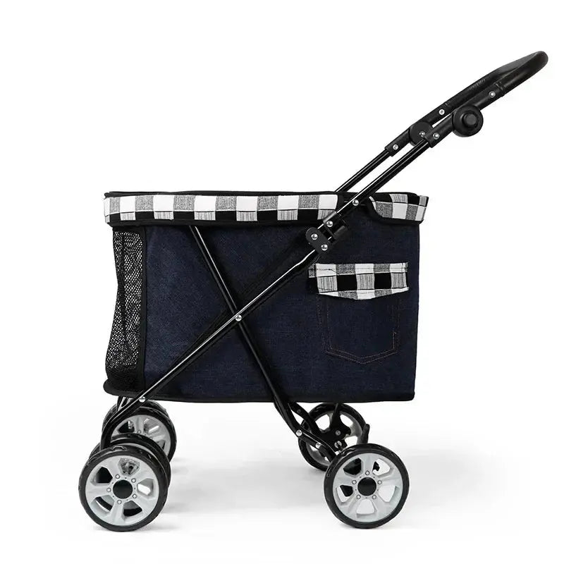 Pet Stroller Cat Cart Portable Small Pet Cart Teddy Dog Light Cart Dog Stroller NIDOU - Accessoires/ Produits amis4pattes