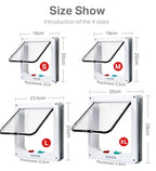 Smart Pet Door 4 Way Locking Security Lock ABS Plastic Dog Cat Flap Door Controllable Switch Direction Doors Small Pet Supplies NIDOU - Accessoires/ Produits amis4pattes