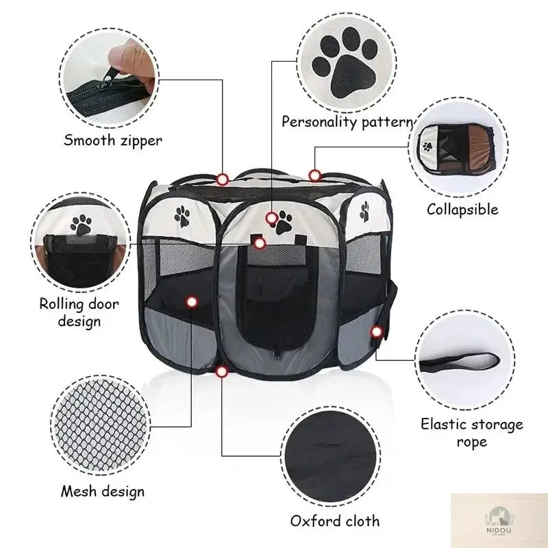 Tente pliable pour animaux de compagnie - NIDOU