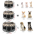Portable Foldable Pet Tent Kennel Octagonal Fence Puppy Shelter Easy To Use Cat and Dog Home Furnishings - NIDOU