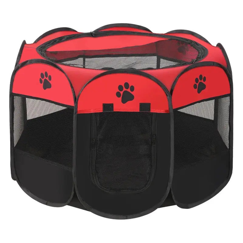 Portable Foldable Pet Tent Kennel Octagonal Fence Puppy Shelter Easy To Use Cat and Dog Home Furnishings - NIDOU