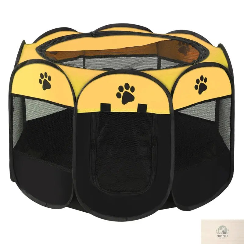 Portable Foldable Pet Tent Kennel Octagonal Fence Puppy Shelter Easy To Use Cat and Dog Home Furnishings - NIDOU