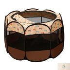 Portable Foldable Pet Tent Kennel Octagonal Fence Puppy Shelter Easy To Use Cat and Dog Home Furnishings - NIDOU