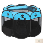 Portable Foldable Pet Tent Kennel Octagonal Fence Puppy Shelter Easy To Use Cat and Dog Home Furnishings - NIDOU
